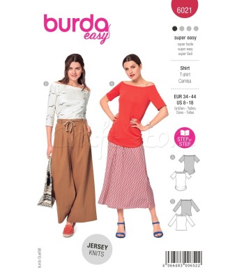 BURDA πατρον  T-SHIRT 6021